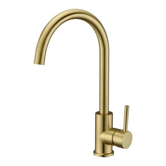 Stainless Steel Round Kitchen Faucet | Silver - Gold