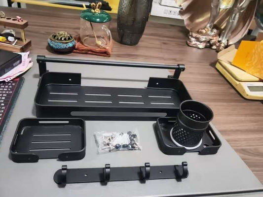 Black Premium Aluminium Bathroom Accessories Set 5pes