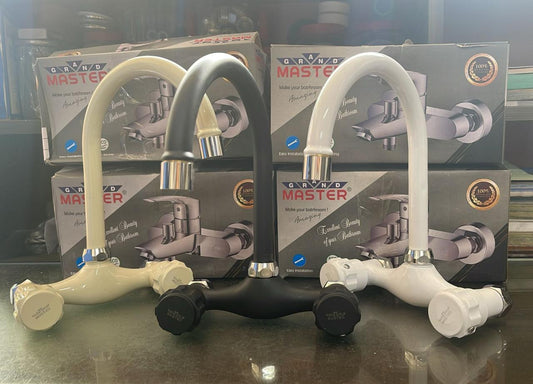 Grand Master Kitchen Sink Mixer Tap – Flexible Neck | 3 Colors Available
